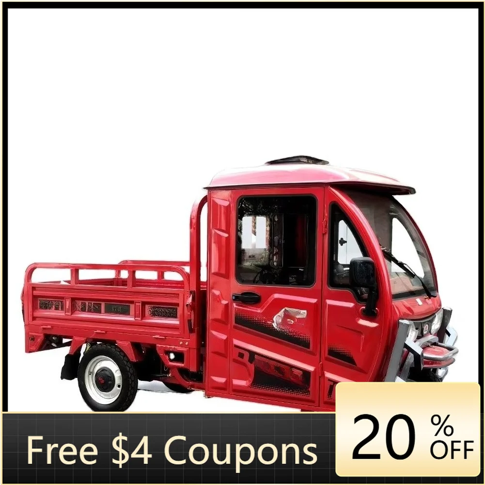 YzhgbWholesale High Quality 3 Wheel Adult Battery Powered Electric Tricycle Adultos Trike Cargo 37 Impact 3.75-12 72V 45A 72V, 7