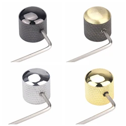 1pcs/2pcs Electric Bass Guitar Knobs Metal Dome Knobs Volume Tone Control Knobs with Wrench Bronze/BK/CR/GD