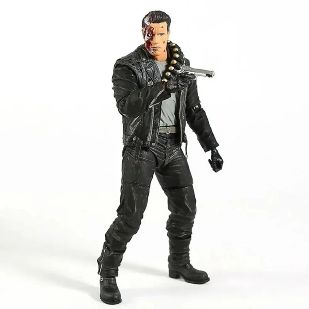 NECA Terminator 2 hari penilaian T-800 7 "koleksi Action Figure