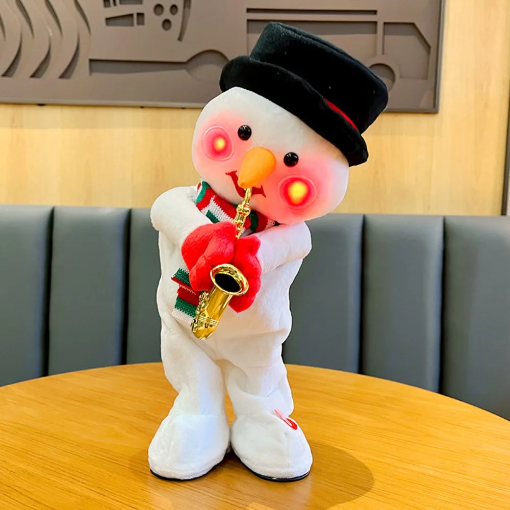 

Special Santa Claus Christmas Plush Toy Snowman Elk Funny Electric Plush Doll 35cm Ornaments Dancing Singing Stuffed Toys Gifts