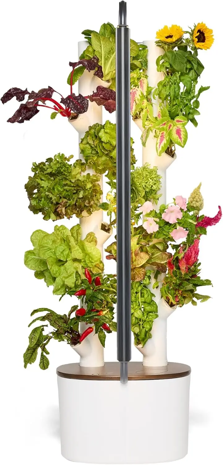 Hydroponics Growing System Kit & Vertical Indoor Garden Planter | Smart Herb Garden