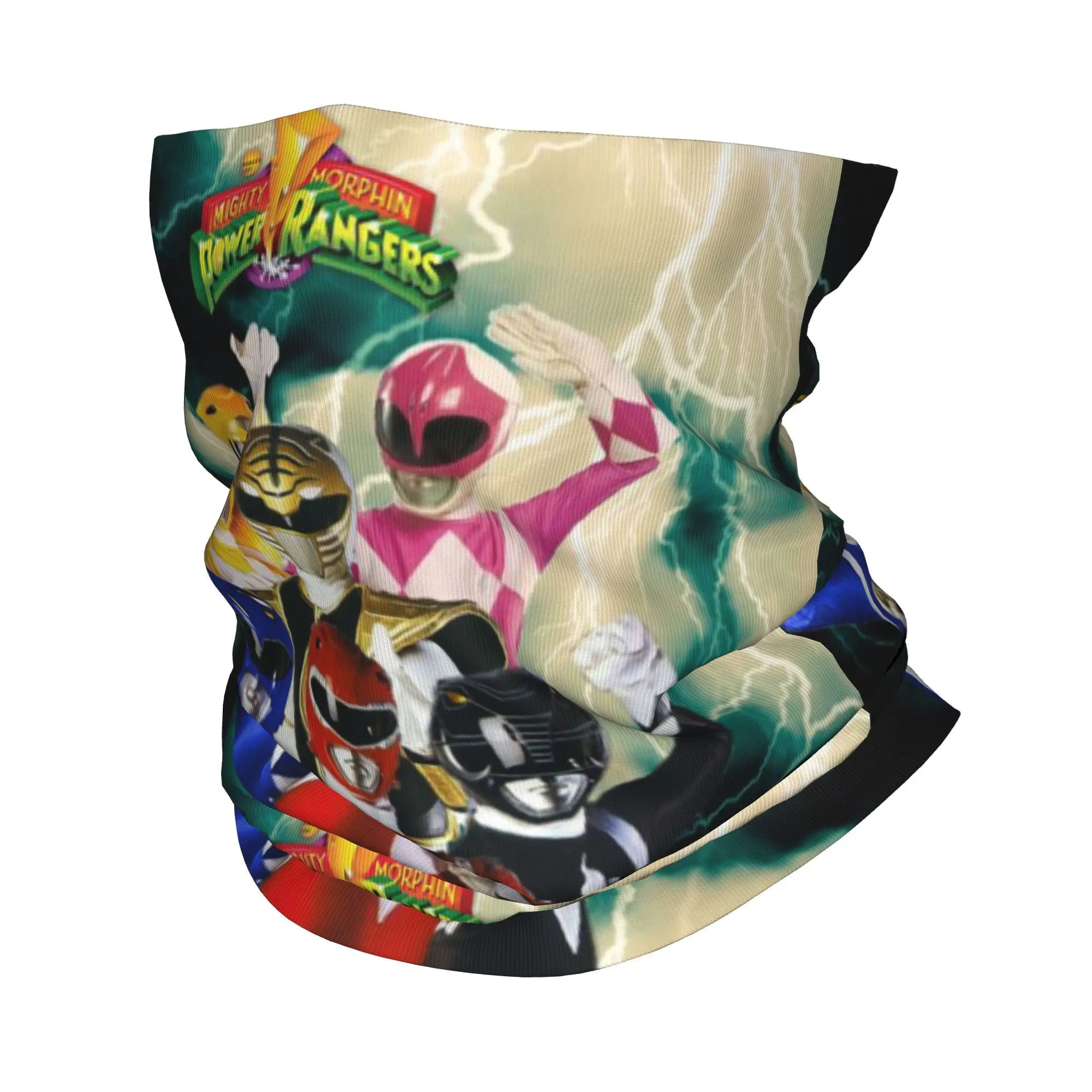 

Mighty Morphin Power Ranger Bandana Neck Gaiter Printed Mask Scarf Warm Headwear Cycling For Men Women Adult Breathable
