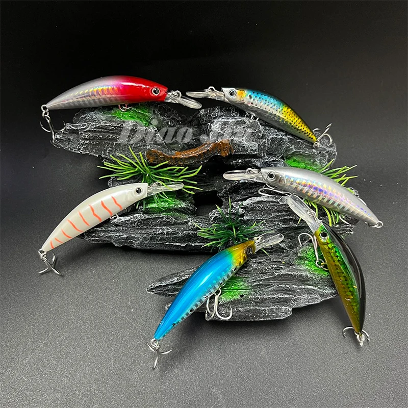 Heavy Minnow 70mm 16g Sinking Rolling Wobbler Long cast Fishing Lure Saltwater Sea Bass Lures Artificial Bait Fishing Tackle