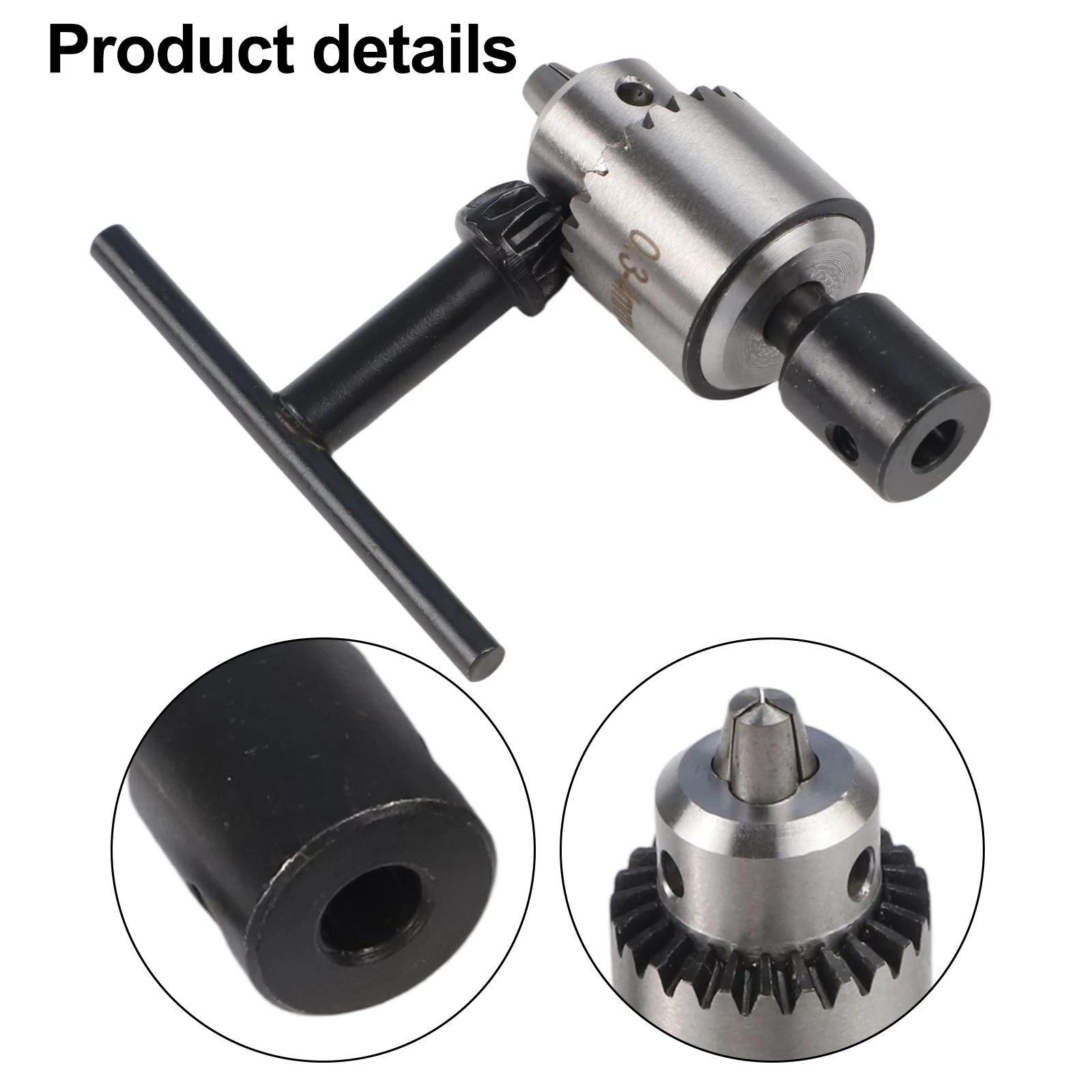 1 Set Mini Drill Chuck Key 0.3-4mm Taper Mounting Lathe Chuck Mini Drill Rig Motor Connecting Rod Sleeve