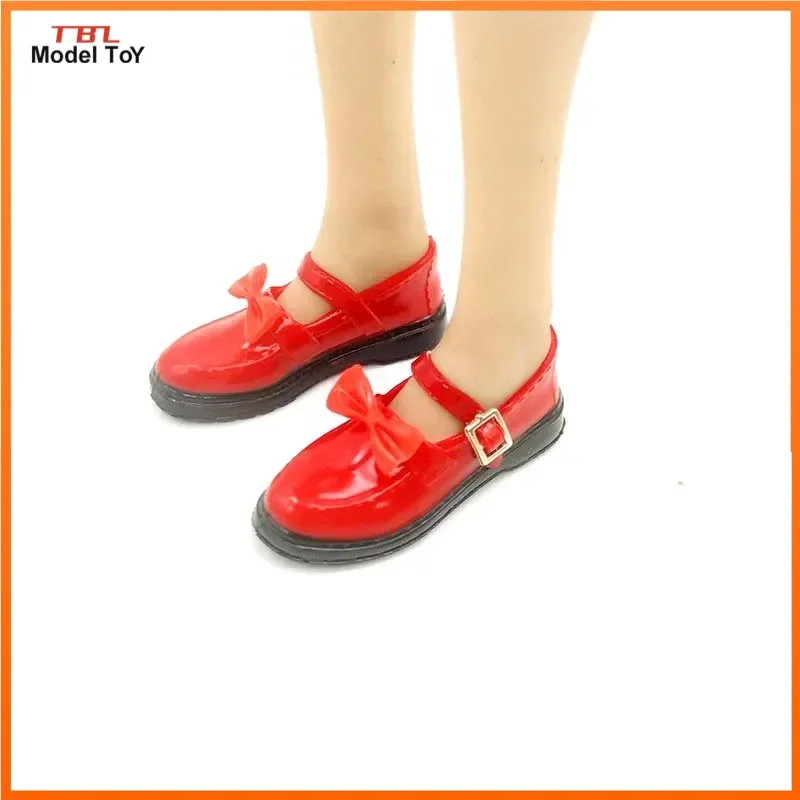 1/6 Scale Bow Knot Buckle Girls' Shoes JK Hollow Leather Student Shoes Model for 12in Ph TBL JIAOUL Action Figure Doll Toys