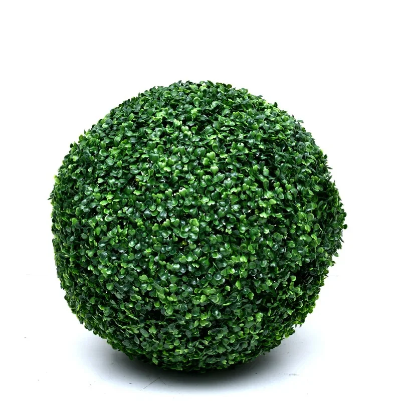 Artificial Plant Grass Ball Simulation Hanging Boxwood Decorative Ball Garden Courtyard Wedding Home Outdoor Decoration 40/50cm