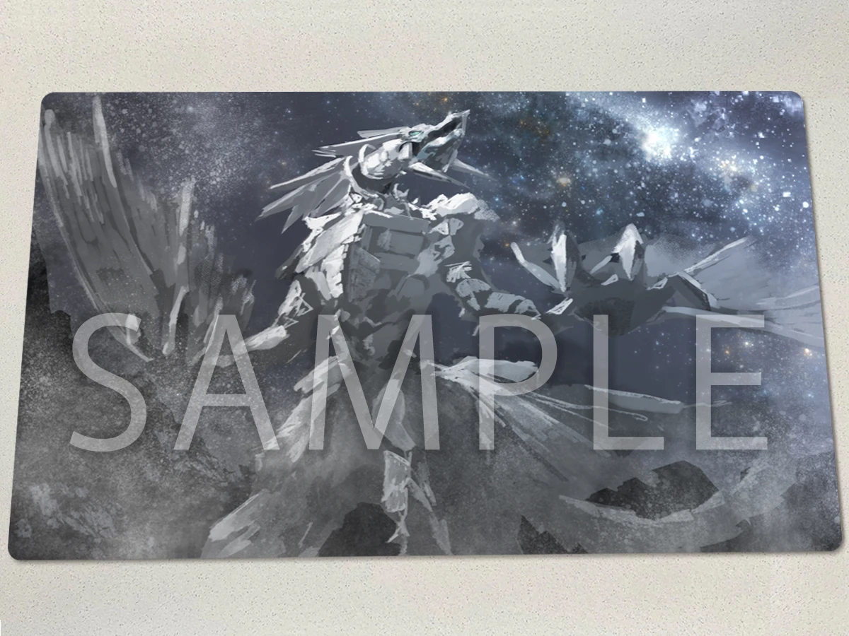 YuGiOh Starry Night, Starry Dragon TCG Mat CCG Playmat Board Game Duel Pad Trading Card Game Mat Rubber Table Mouse Pad Free Bag