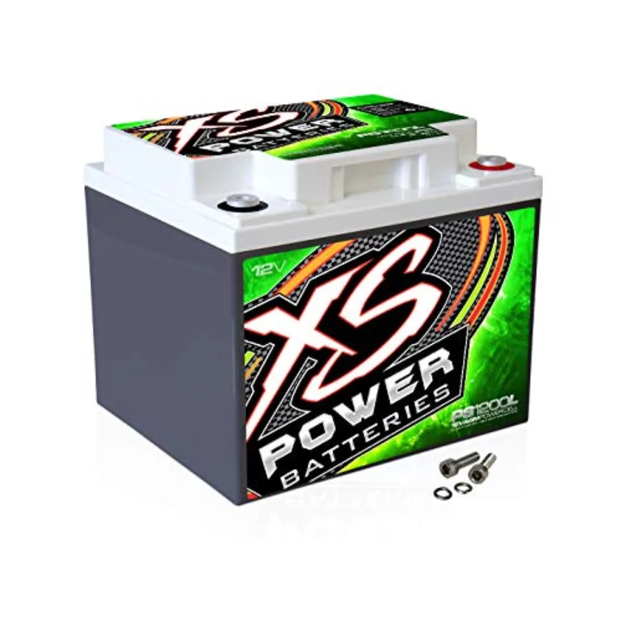 Batería de Audio para Auto AGM de 2600A y 12V, Celda de Potencia de 1500W/3000W para Sistemas de Audio de Alto Rendimiento, Negra