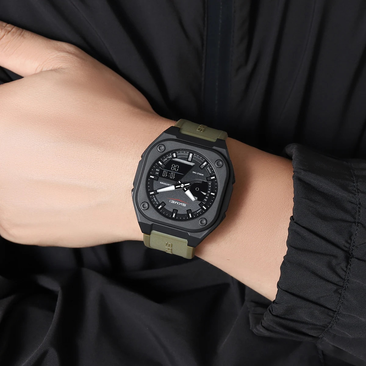 SKMEI Outdoor Doppio Display Orologio elettronico digitale Orologi al quarzo sportivi di moda per uomo Donna Chrono Orologi da polso impermeabili