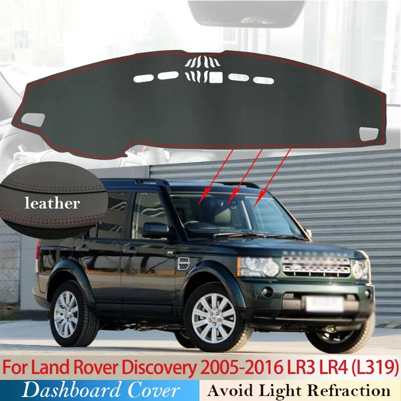 

PU Leather for Land Rover Discovery 3 4 2005 - 2016 LR3 LR4 Anti-Slip Mat Dashboard Cover Pad Sunshade Dashmat Dash Accessories