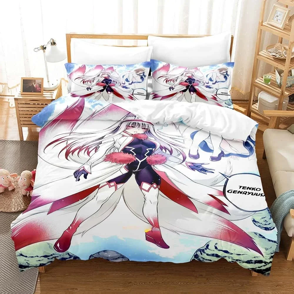 

3D Printed Anime Yuragi-sou No Yuuna-san Bedding Set Single Twin Full Queen King Size Bed Set Adult Kid Bedroom Duvet cover Sets