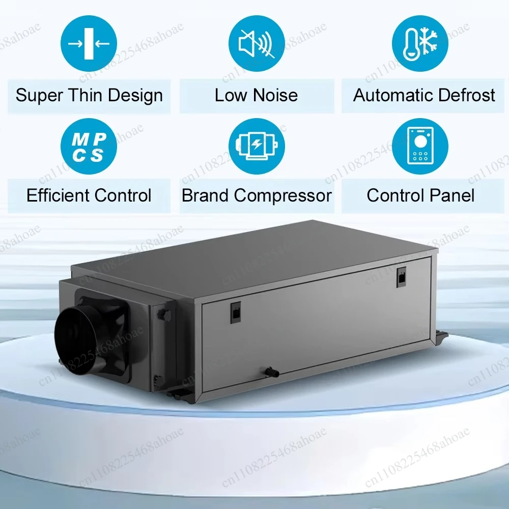 20L Wall Mounted Air Dehumidifier, Low Noise Industrial Ceiling Dehumidifier Moisture Remover For Basement