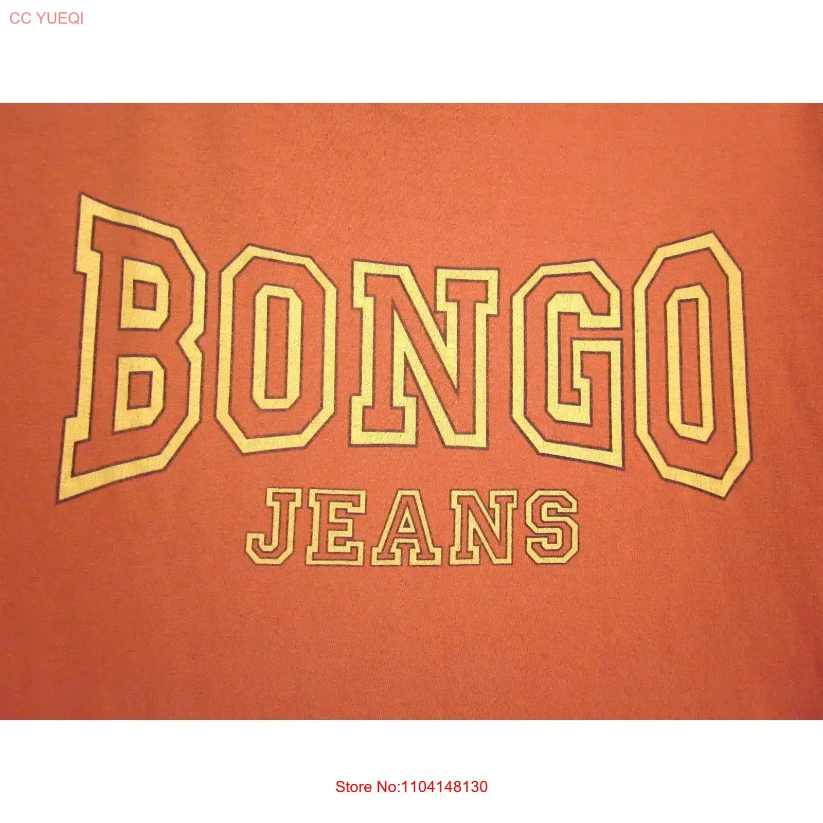 BONGO JEANS Gene Montesano med T shirt 1980s Los Angeles fashion vtg USA tee vintage Washed Breathable Stylish streetwear
