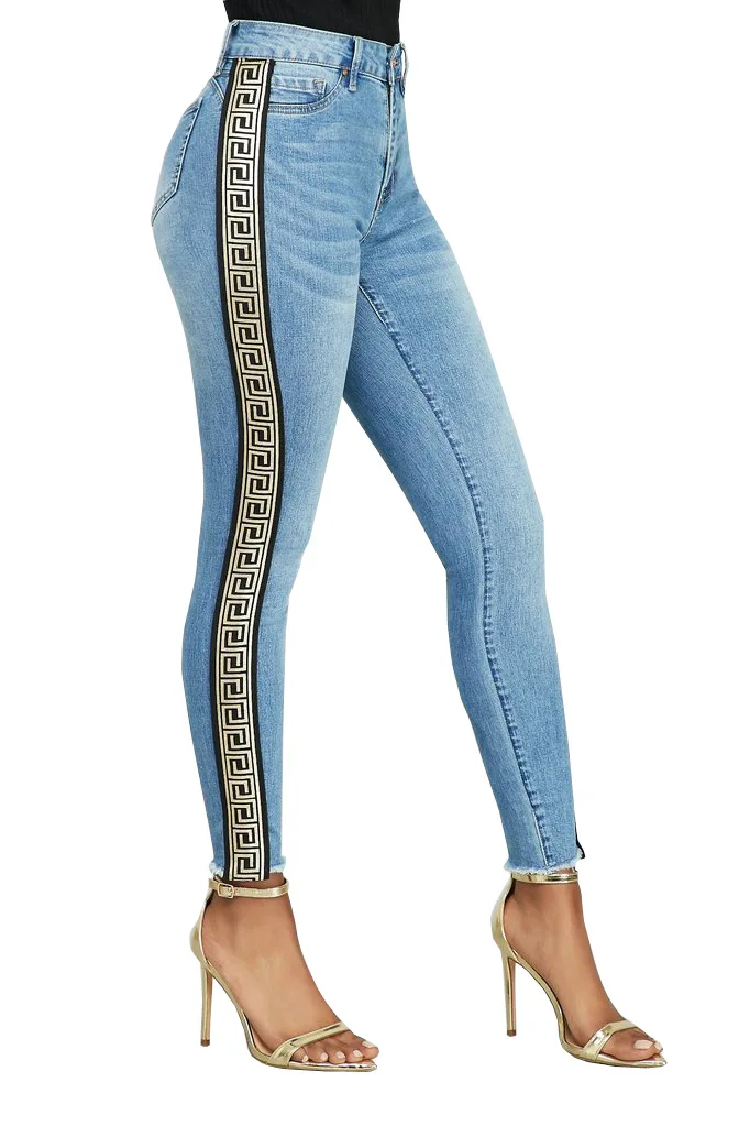 

Fashion Versatile Elastic High Waist Women's Jeans Pencil Pants for woman