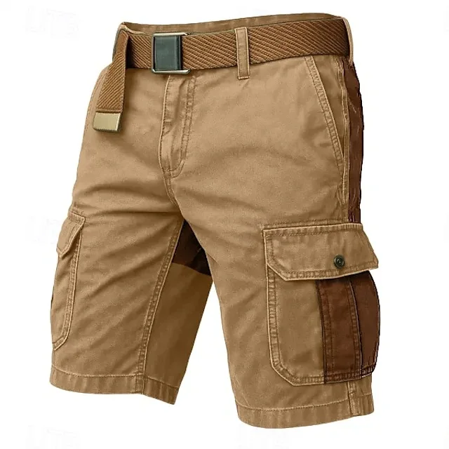 Men's Cargo Shorts Big Size Sports Knee Shorts Classic Short Pants Streetwear Hip Hop Straight Loose Pants