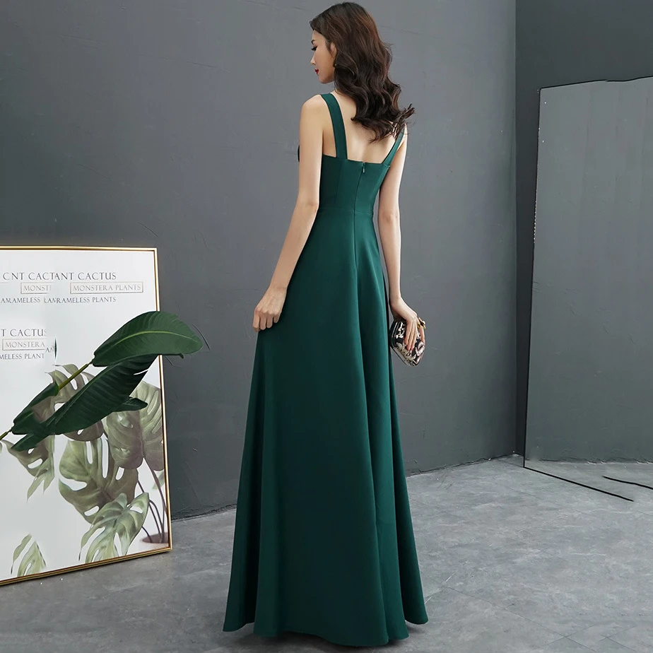 Elegant Green Long Prom Evening Guest Summer Dresses for Women 2023 Sexy Host Wedding Bridesmaid Party Ball Gown Maxi vestidos