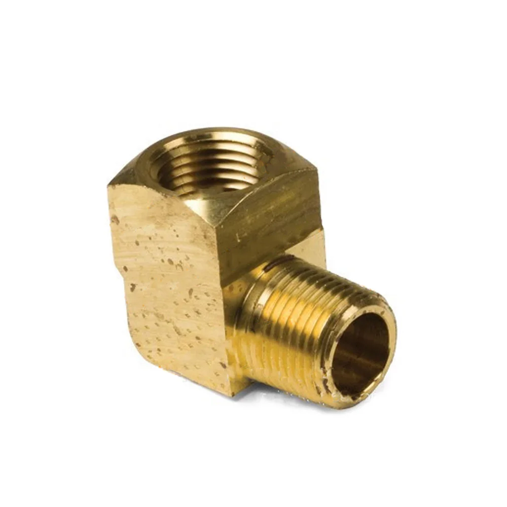 

1/8" 1/4" 3/8" 1/2" 3/4" NPT Female To Male Elbow Block Brass Pipe Fitting Water Gas Oil 150 PSI For Pressure Gauge