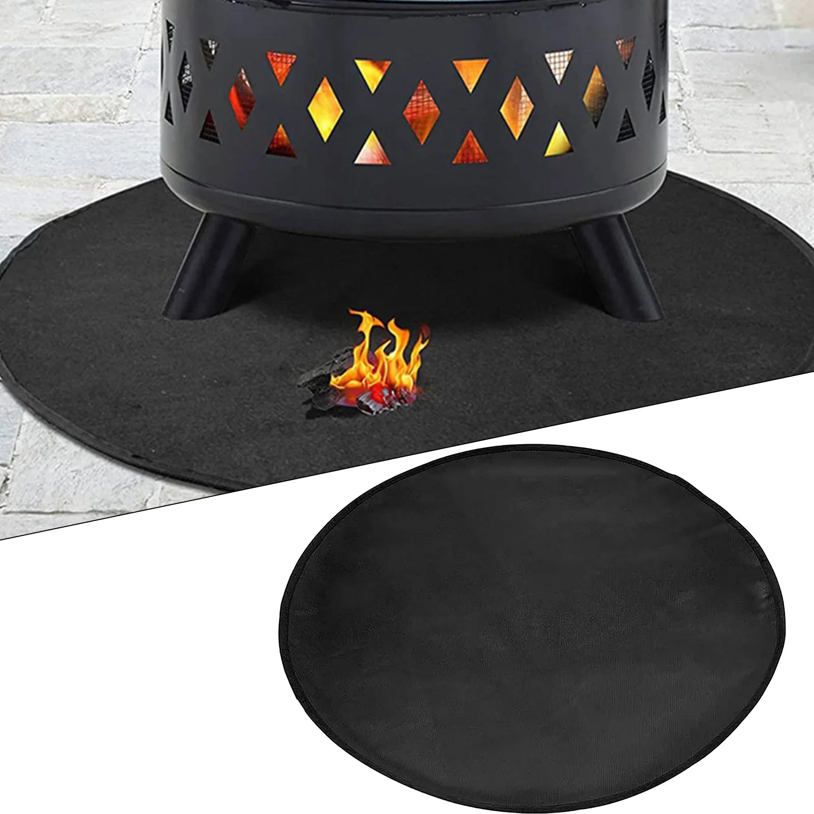 

Fireproof Camping Fireplace Cover Conditioner Mesh Central Air Fireproof HIGHEST QUALITY Heat Source Round BBQ Pad