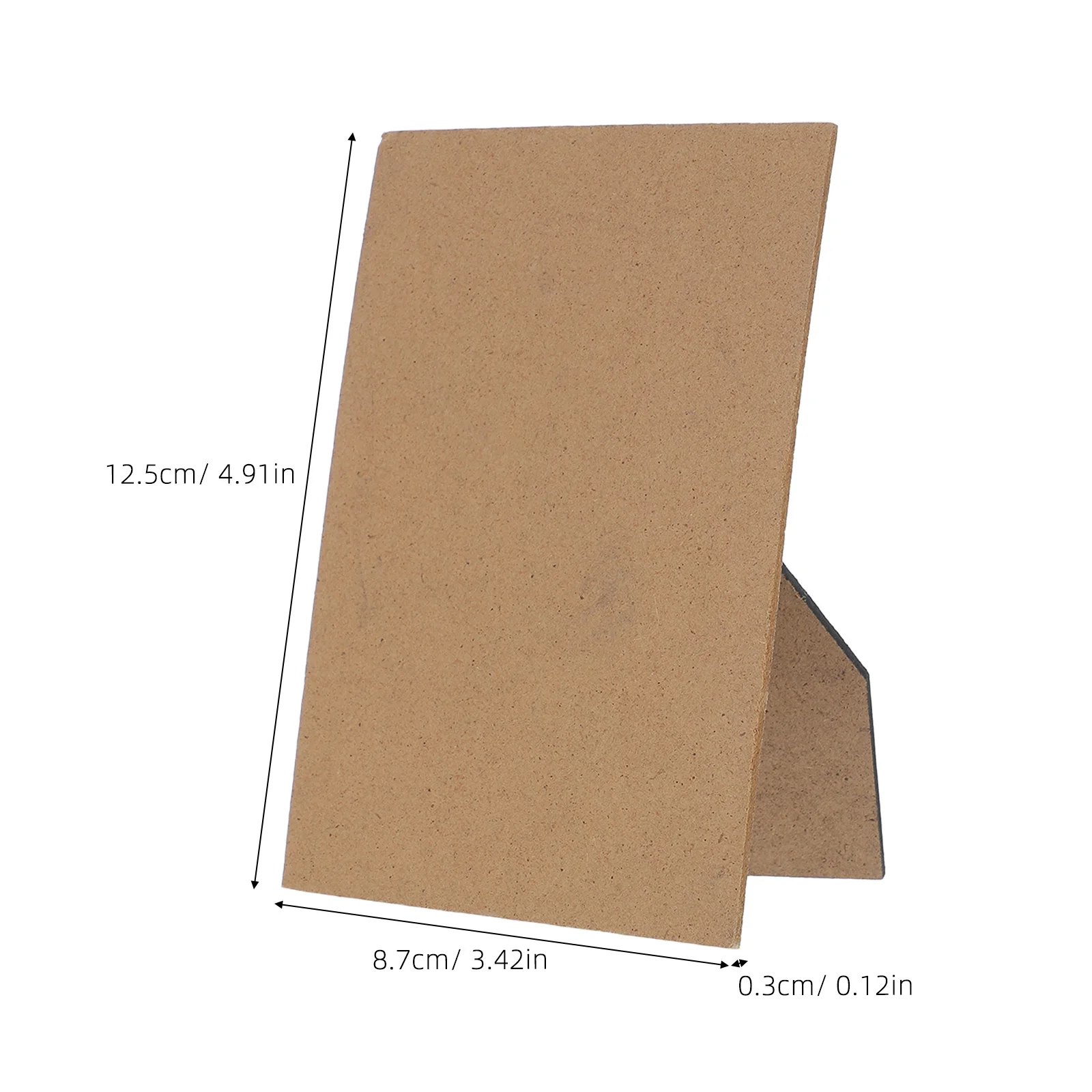 3Pcs Picture Frame Easel Backs Self-Adhesive Easy Installation DIY Backing Board Black Stable Support for Tabletop Frames