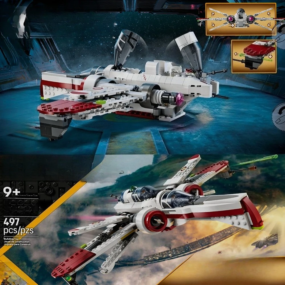 

ARC-170 Наборы строительных блоков Star Fighter V-Wing в сборе 75402, совместимые с частицами Lego, подходят для рождественских подарков