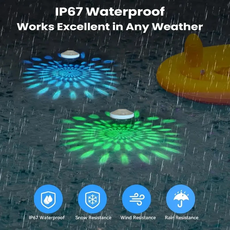 Bathtub Floating Light, Swimming Pool Lights (3AAA Batteries Powered, Not Included)，Aquariums, Various Party Decoration Light