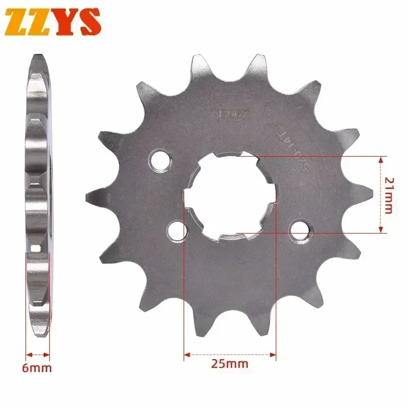 

520 14T Tooth Front Sprocket Gear Star Pinion Cam For Yamaha Off Road YZ490 YZ490K YZ490J 82-89 WR500 WR500Z 93-94 WR 500 YZ 490