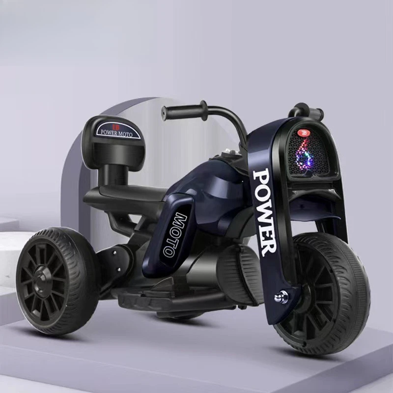 Zabawka motocykl elektryczny z certyfikatem UE, wczesna edukacja, funkcja muzyczna, miękka lampka nocna, wyjmowane barierki ochronne, bezpieczny prezent edukacyjny.