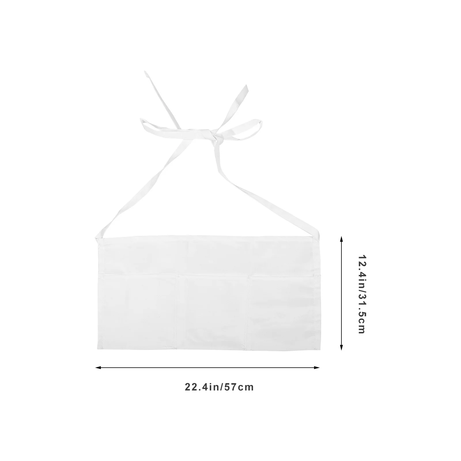 Fartuch kucharski dla kobiet, fartuch do gotowania, fartuch kelnerski z kieszeniami, wielorazowy fartuch do stołówki, fartuch roboczy dla kelnerki, pół-fartuch