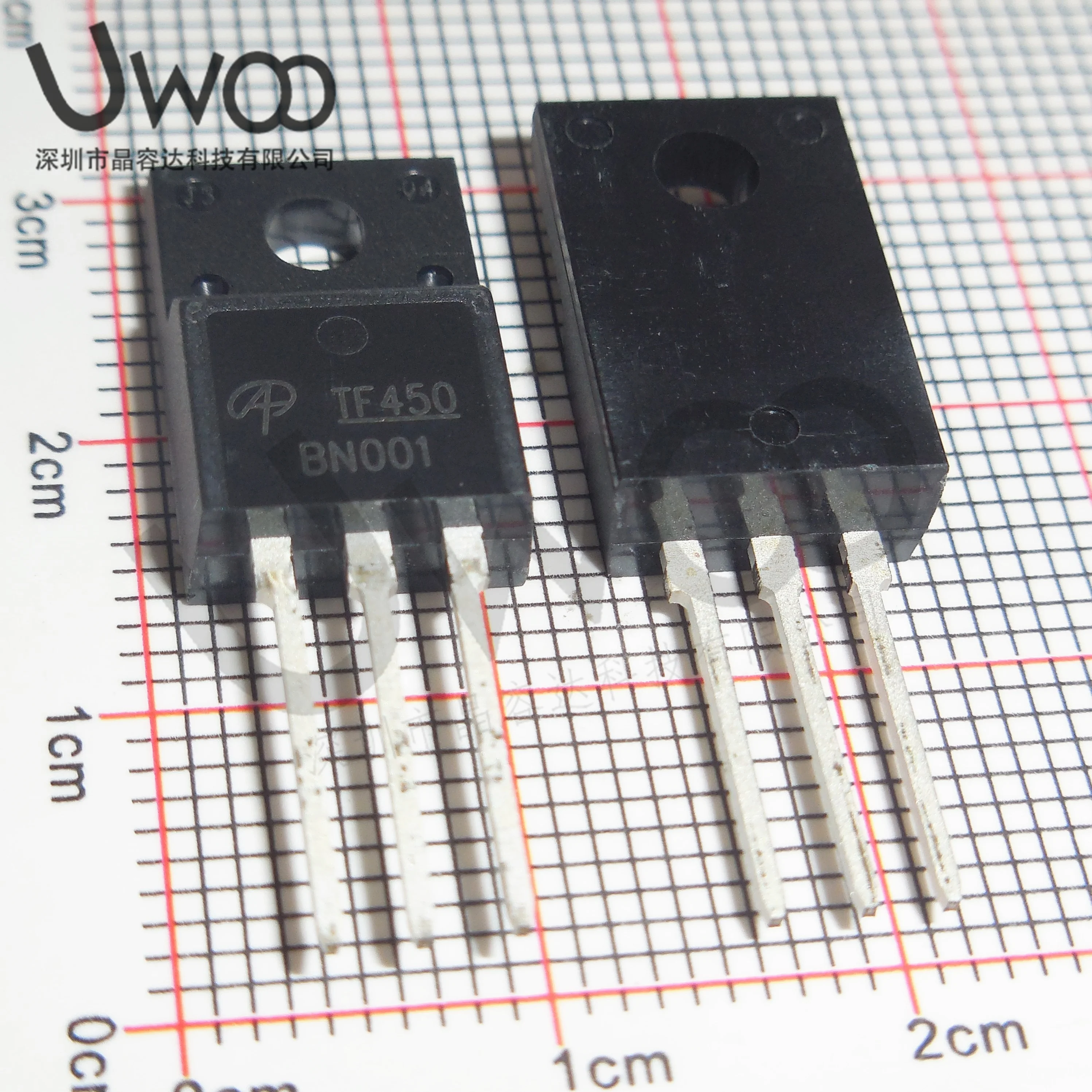 Original novo do MOSFET N-CH 200V 5.8A, TF450 AOTF450