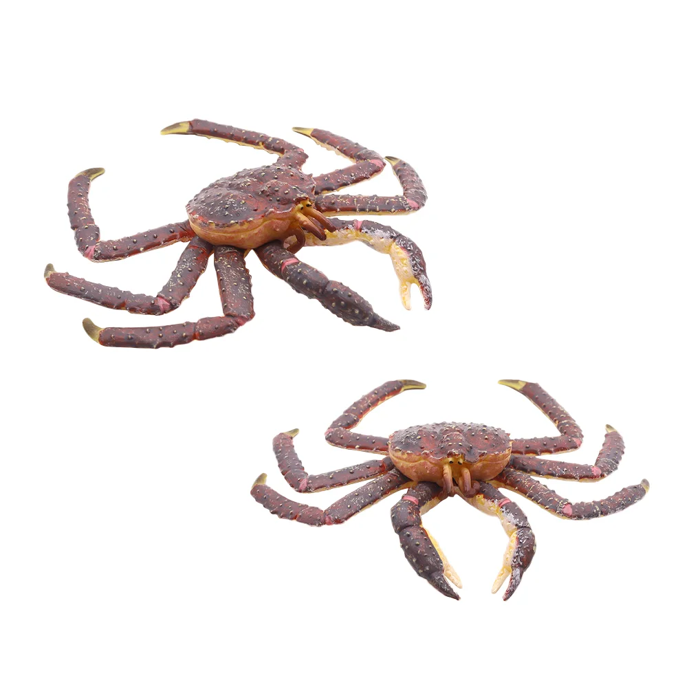 Childrens Toys Simulation Crab Model Home Decorations Simulated Marine Crabs Ornament Plastic Animals Crab-shaped Baby