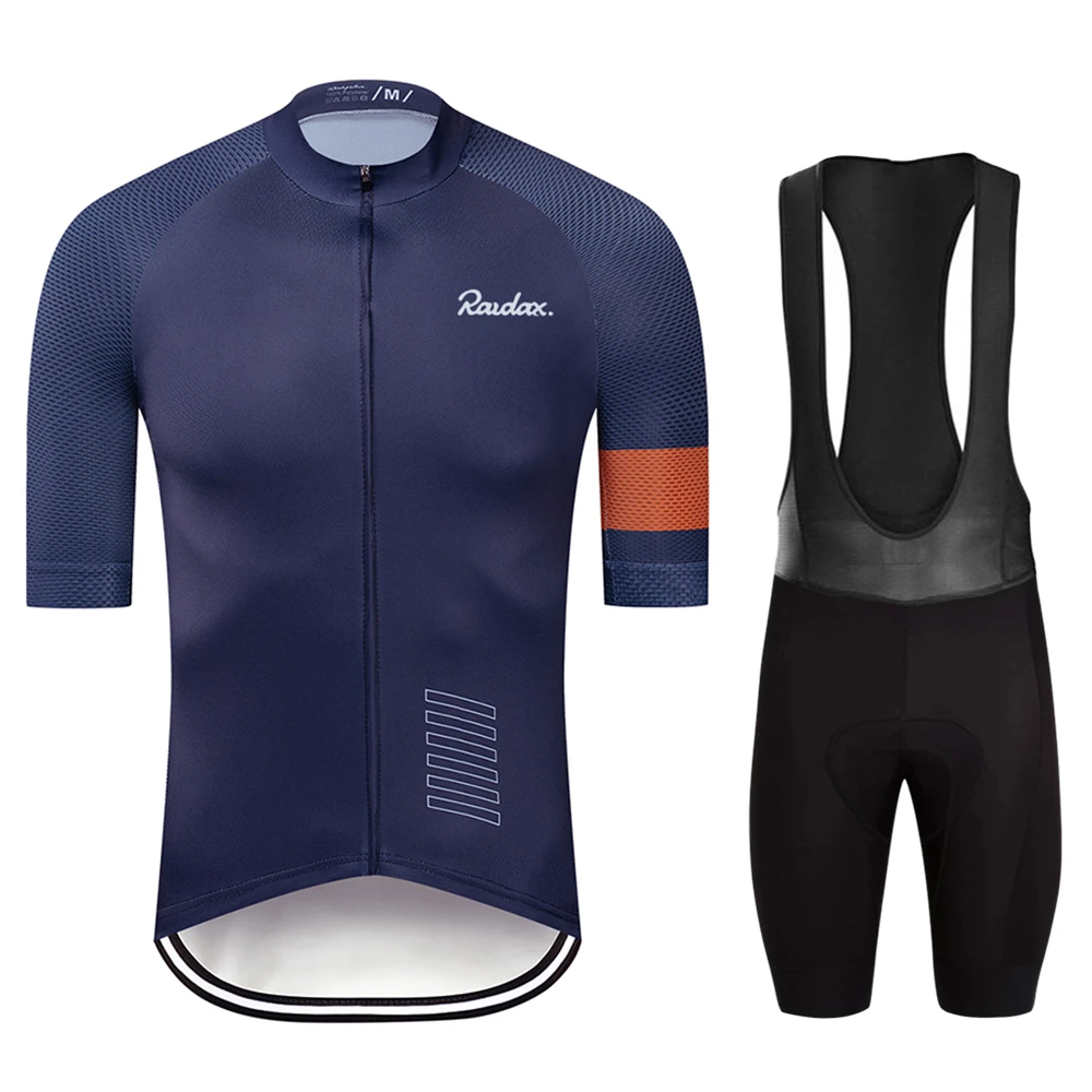 2025 raudax conjunto de ciclismo homem camisa ciclismo manga curta bicicleta ciclismo kit roupas mtb wear triathlon maillot ciclismo