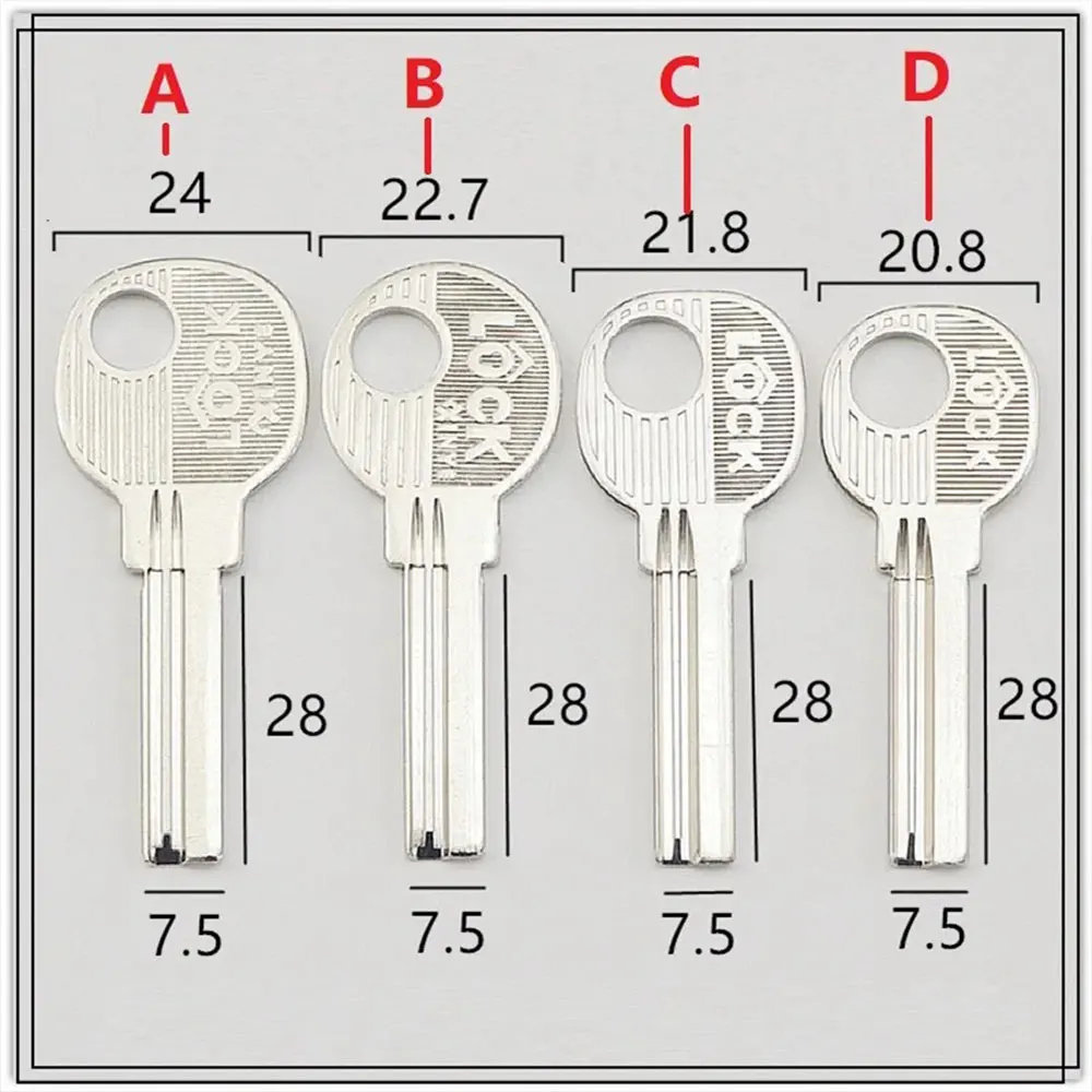 5pcs Dimple blank Key for house door punching key blank