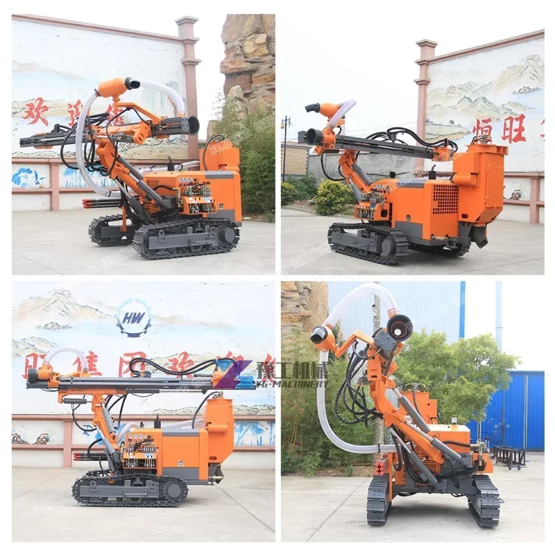 Hard Rock Drill Crawler Tragbare Mine DTH Drilling Rig Maschine Strahlloch Bohrgerät Crawler Dth Drilling Rig Maschine