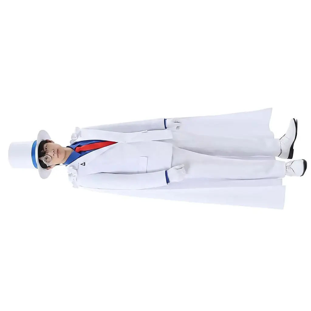 

Anime Kaito Kuroba Cosplay Costume White Suit Uniform Full Set Halloween Role Play Party Outfits For Adults
