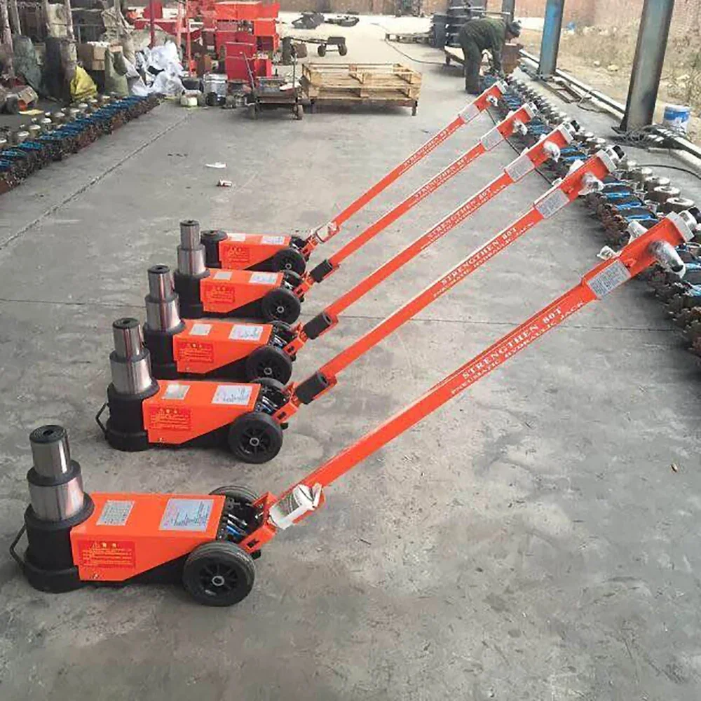 for50t 80t 100 tons 25 ton Big Red Auto Car Air Pneumatic Hydraulic Lift Jacks Vehicle Trolley Floor Jack