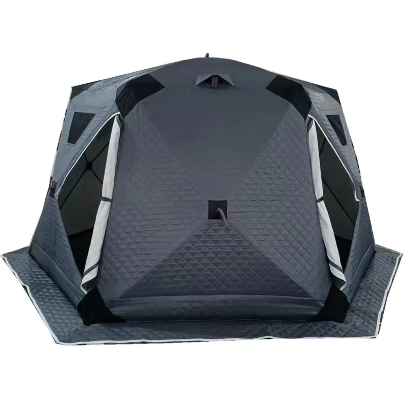 

Уличная шестигранная портативная палатка, походная изолированная палатка для зимней рыбалки на 4-6 человек, хит продаж, палатка для зимнего кемпинга