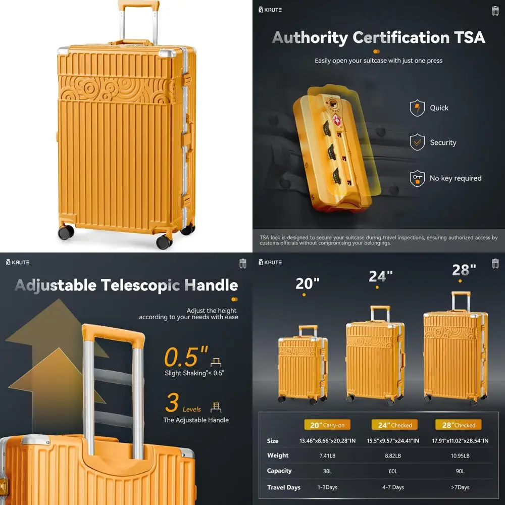 

Алюминиевая рама 28-дюймовый спиннерный багаж с жесткой стороной ПК + конструкция ABS для проверки путешествий