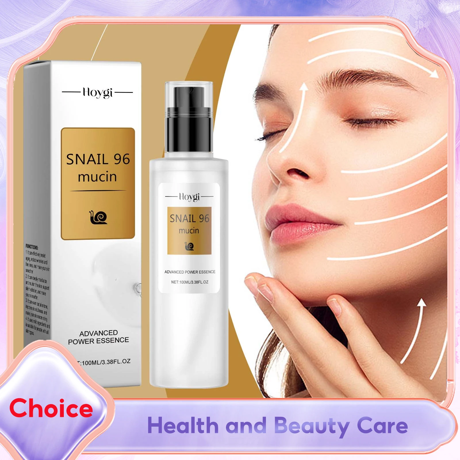 

Snail Mucin 96% Face Serum Skin Renewal Boosting Hydrating Repair Anti Aging Firming Wrinkle Reduction Advanced Snail Essence
