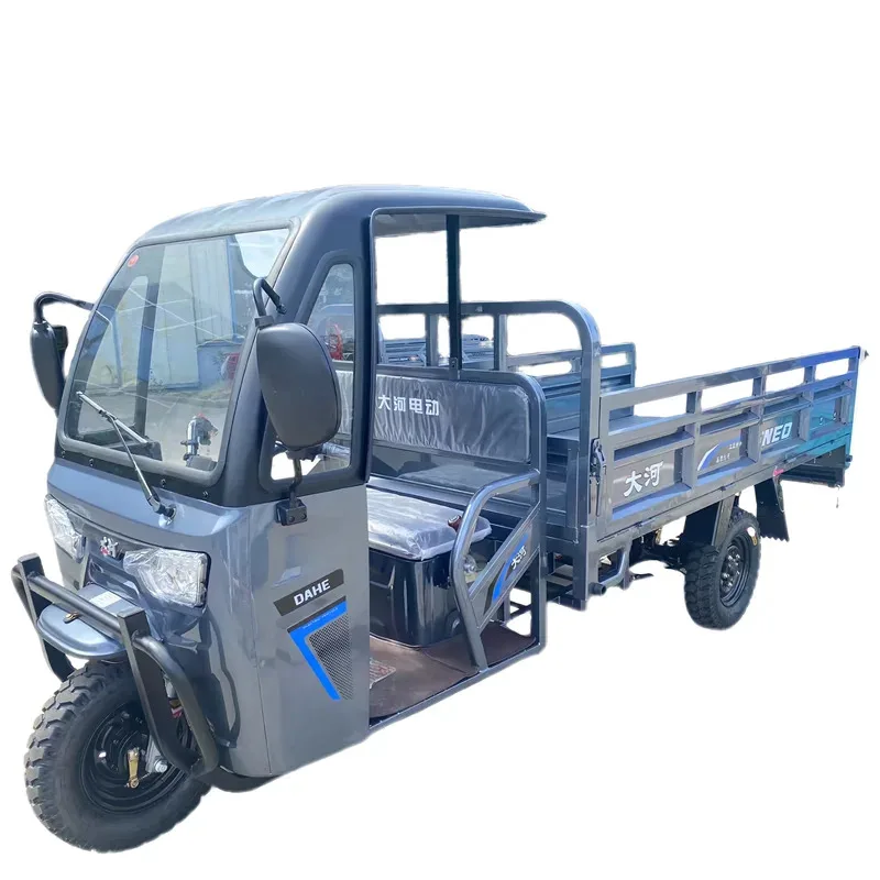 

2024 New 2000W Electric Tricycle Heavy- Cargo Sunsh Scooter Customized Cage 3 Wheel s