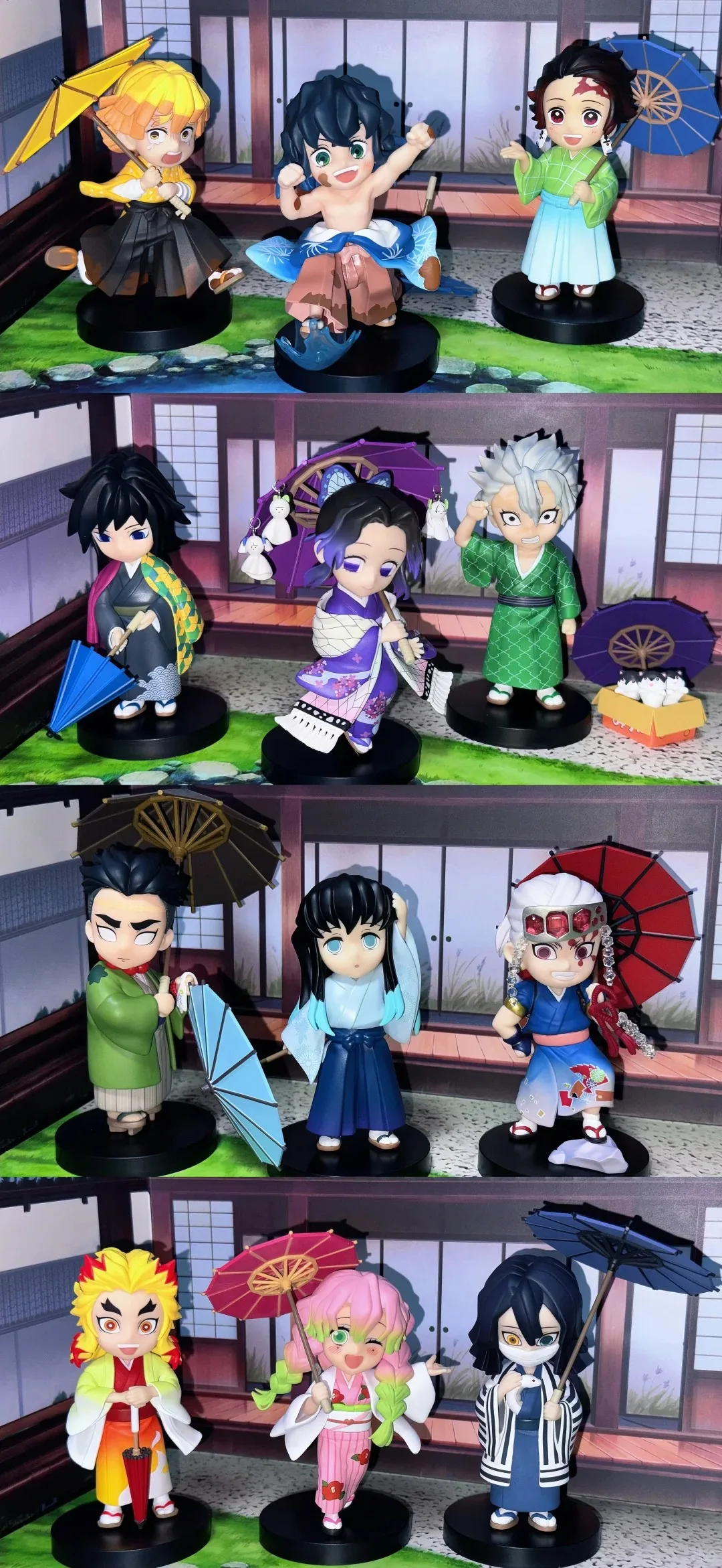 Anime-Figur Demon Slayer Figuren Kimetsu No Yaiba Puppe Tanjiro Nezuko Zenitsu Figurine Plum Rain Serie Actionfigur Modell Spielzeug – Detail 8