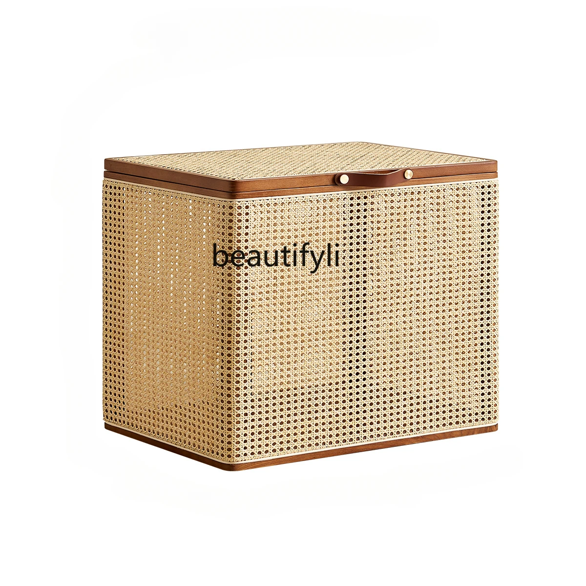 

Solid Wood Rattan Storage Box Creative Storage Storage Stool B & B Furniture Mini Storage Box