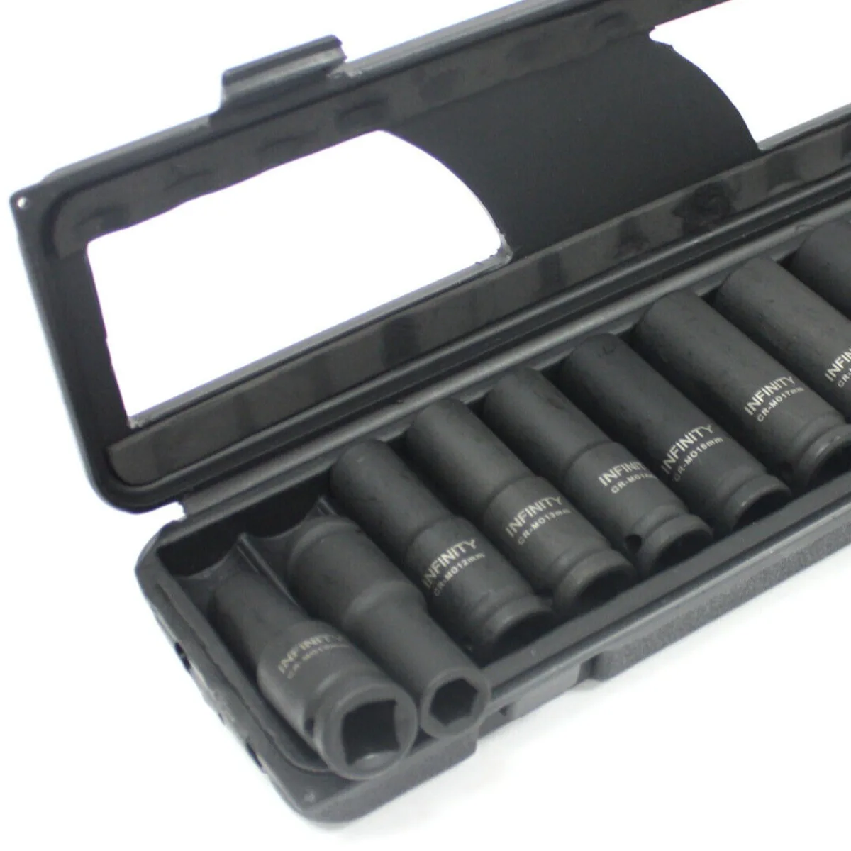 Deep Impact Socket Metric Doctor MM Set 10 mm to 24 mm CR-MO 6 point - 12 pieces 1/2 inch