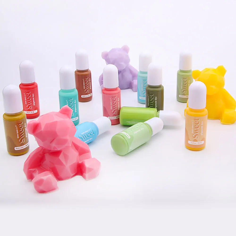 JCD Epoxy Resin Oily Pigments Morandi 10ml DIY Crafts Morandi Liquid Dye Candle Soap Alcohol Ink Colorant Jewelry Making