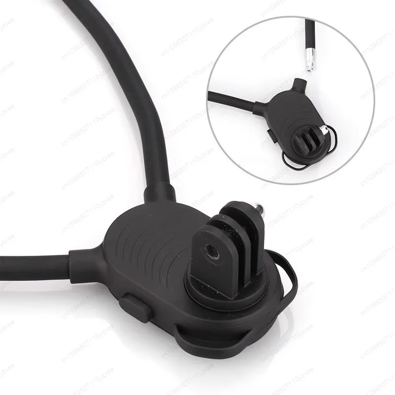 Silicone Comfort Neck Mount with Magnetic Lock, for  Action 4/5 Pro & GoPro, Secure Chest POV for Sports/Vlog/Live Stream