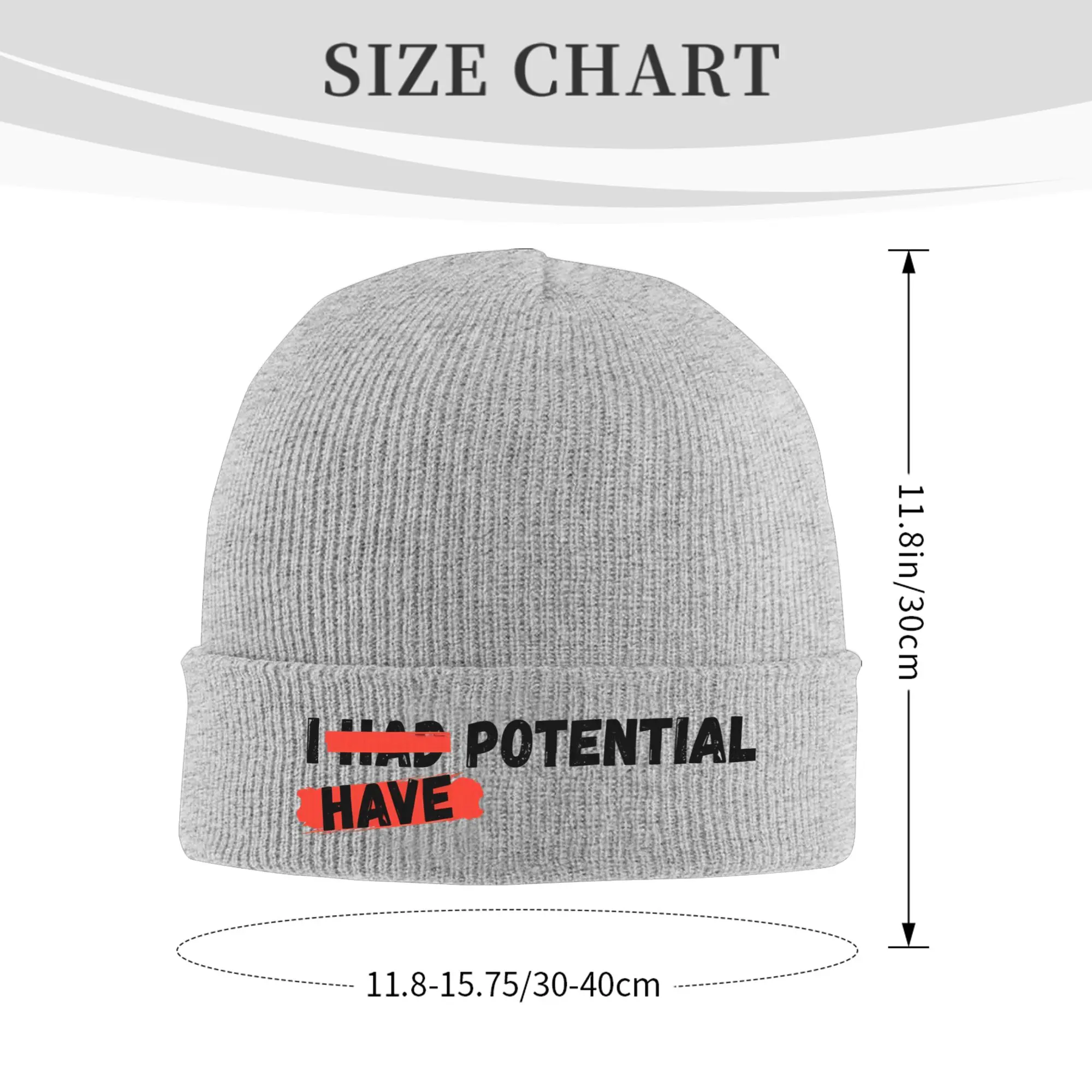 I Had Potential Project Hail Mary  Knitted Hat for Women Men Beanie Winter Hats Acrylic I Had Have Potential  Crochet Cap
