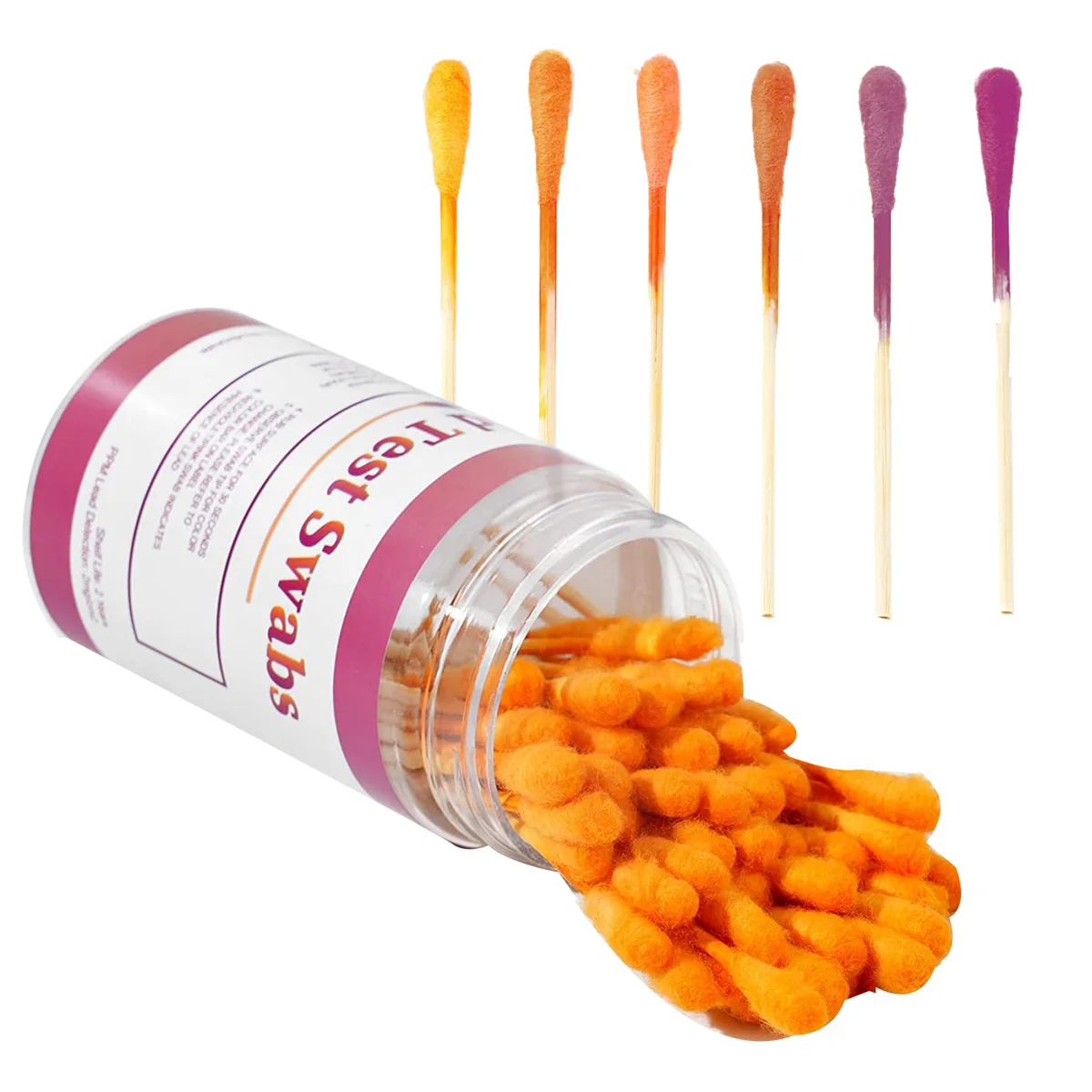 Chumbo Pintura Teste Kit Cotonetes Chumbo Verificar Cotonete para Uso Doméstico 30 Segundos 60 Pcs