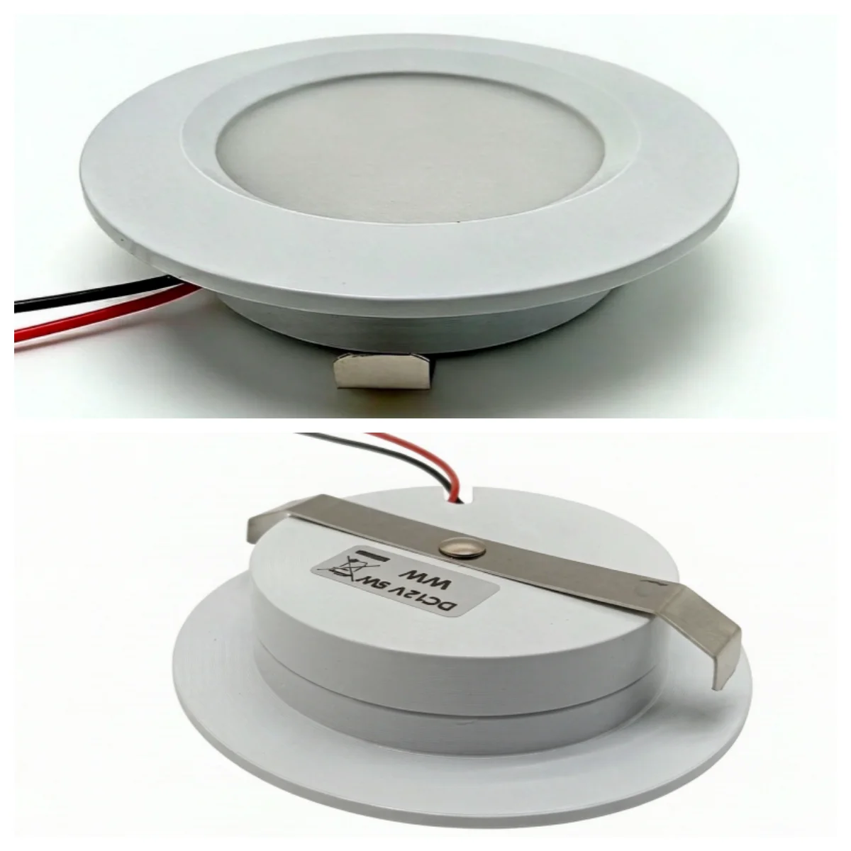 Ultra-Thin Embedded LED Spotlights 12V Adjustable Cabinet Lights for Jewelry Display Wardrobe Wall Lamps