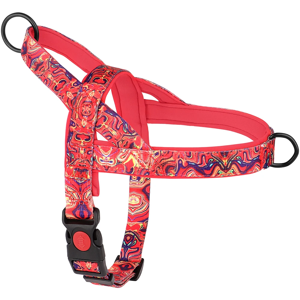 No Pull Dog Harness Adjustable Nylon Vest For Walking Training_voghion.com