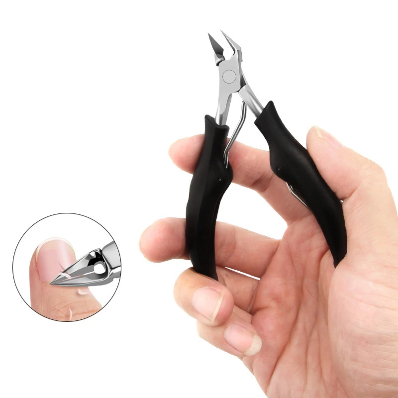 Nail Cutter Cuticle Nippers Professional Ingrown Toenail Scissors Dead Skin Removal Stainless Steel Nail Clipper Pedicure Tool