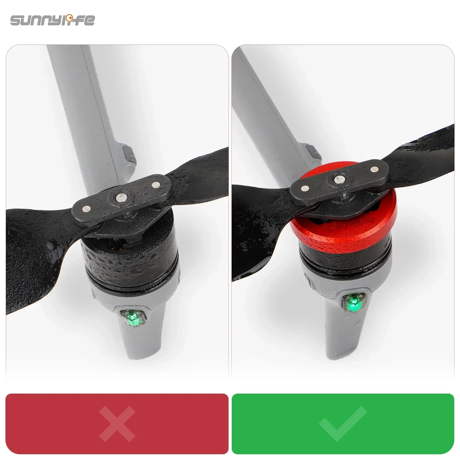 DJI AIR 3S 모터 가드 알루미늄 모터 커버 캡, 후드 액세서리, 패들 커버, 방진 엔진 보호대